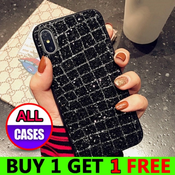 Accessories - NEW iPhone XS/X/7/8 Glitter Powder Case